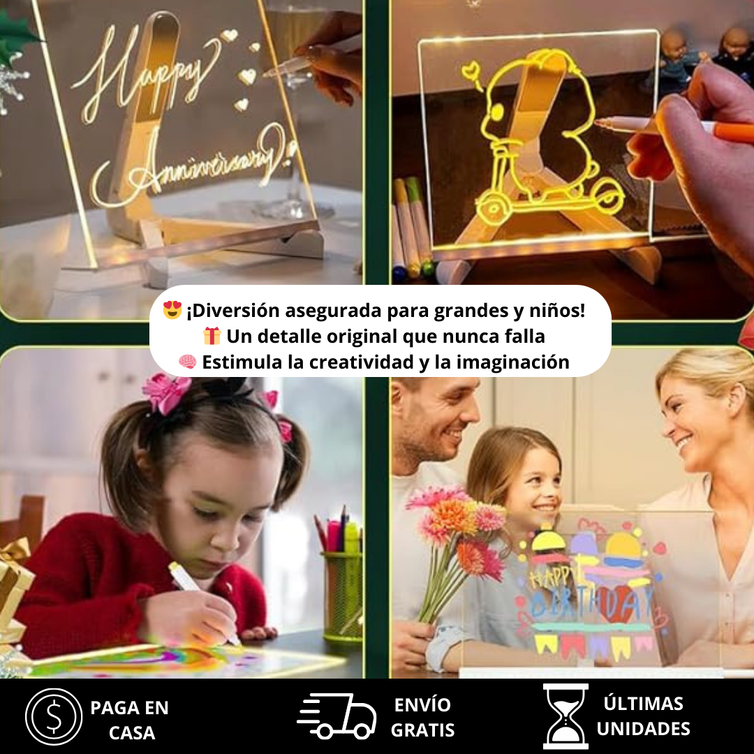 Magic-Board | Tablero Magico + 2 regalos (Set de Marcadores y Libro de Dibujos en PDF) 🧑🎨 🎨